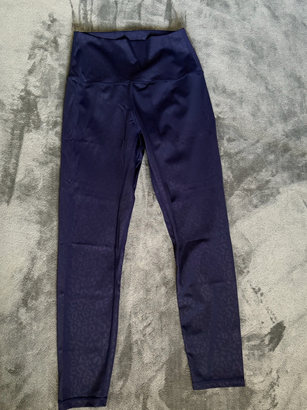 Navy Leopard-Print Leggings